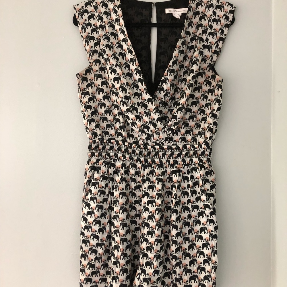 BCBGenerations Romper- elephant design